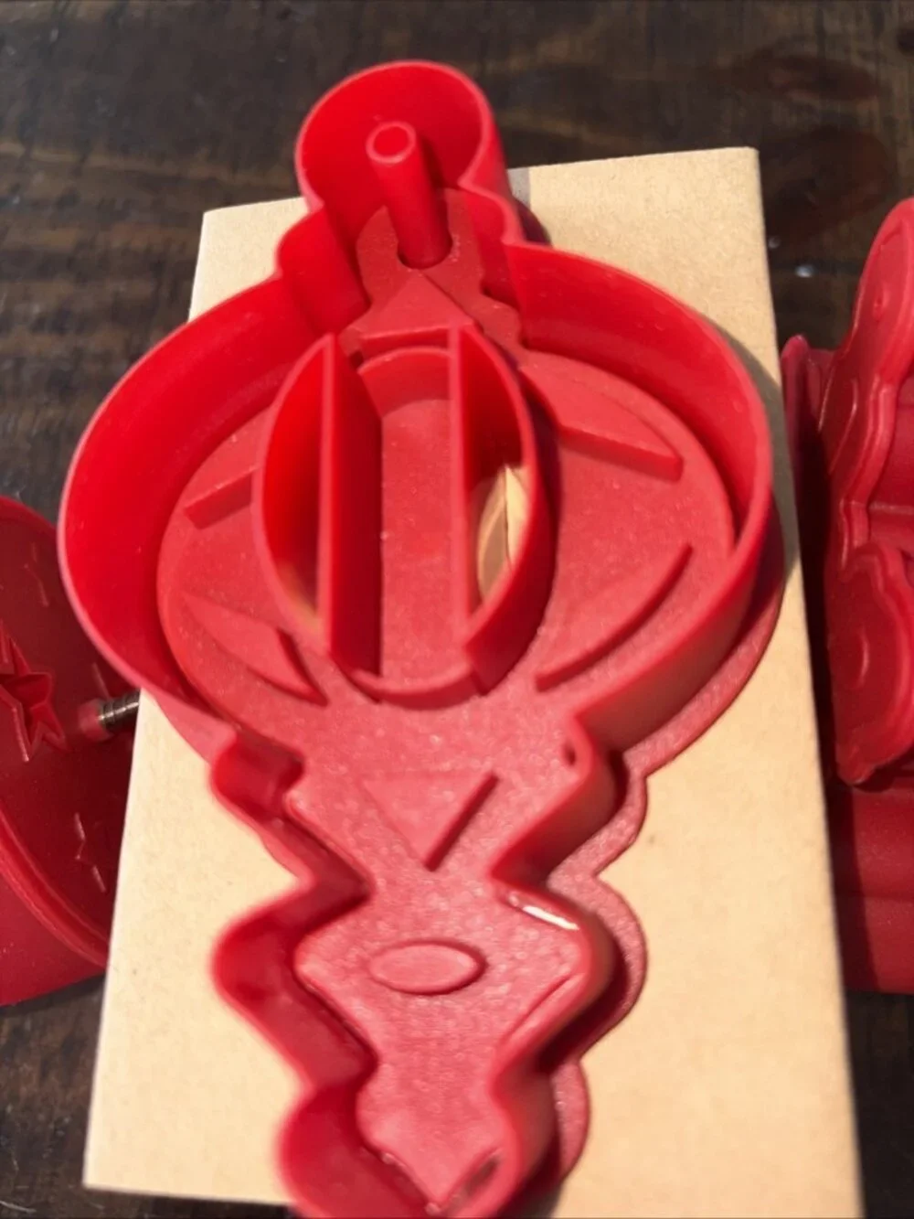WILLIAMS SONOMA Stained Glass Cookie Cutters set of 4 Christmas ornaments w/box